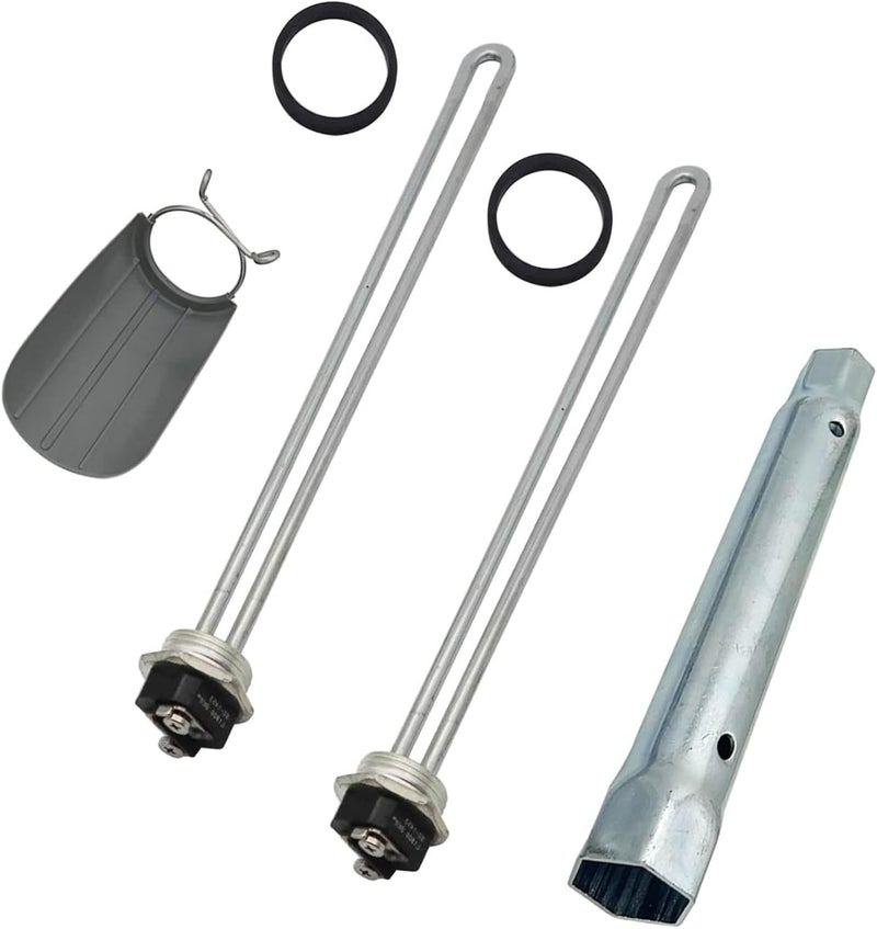 DROMIX Water Heater Elements, 2 PCs Pack 4500W/240V, The Pack Including Element Wrench and Element Quick Change Tool, Fits Most Models of Dual Element Eletrical Water Heaters - Image 2